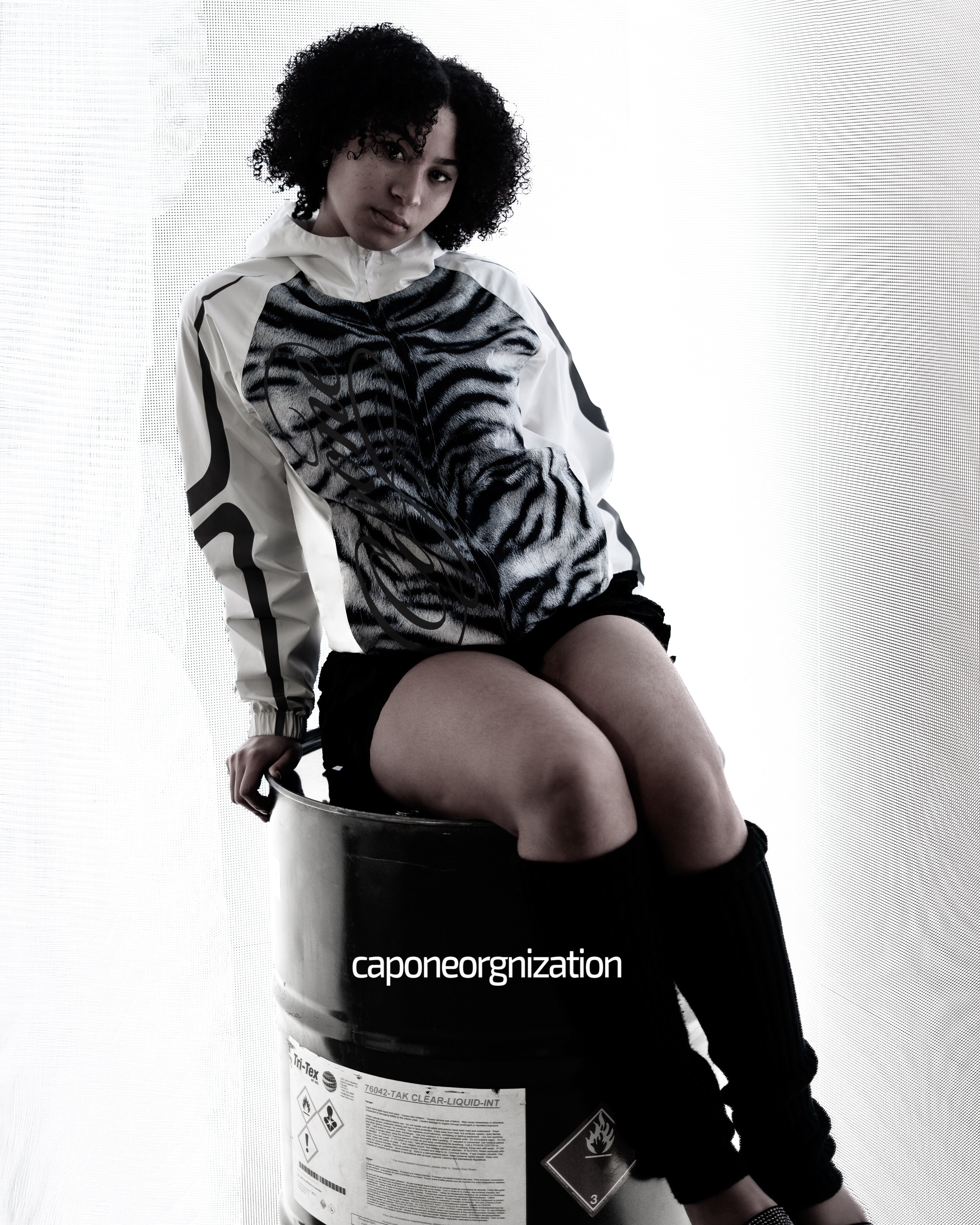 CAPONEORG ATR TIGER TRACK TOP [WHITE]