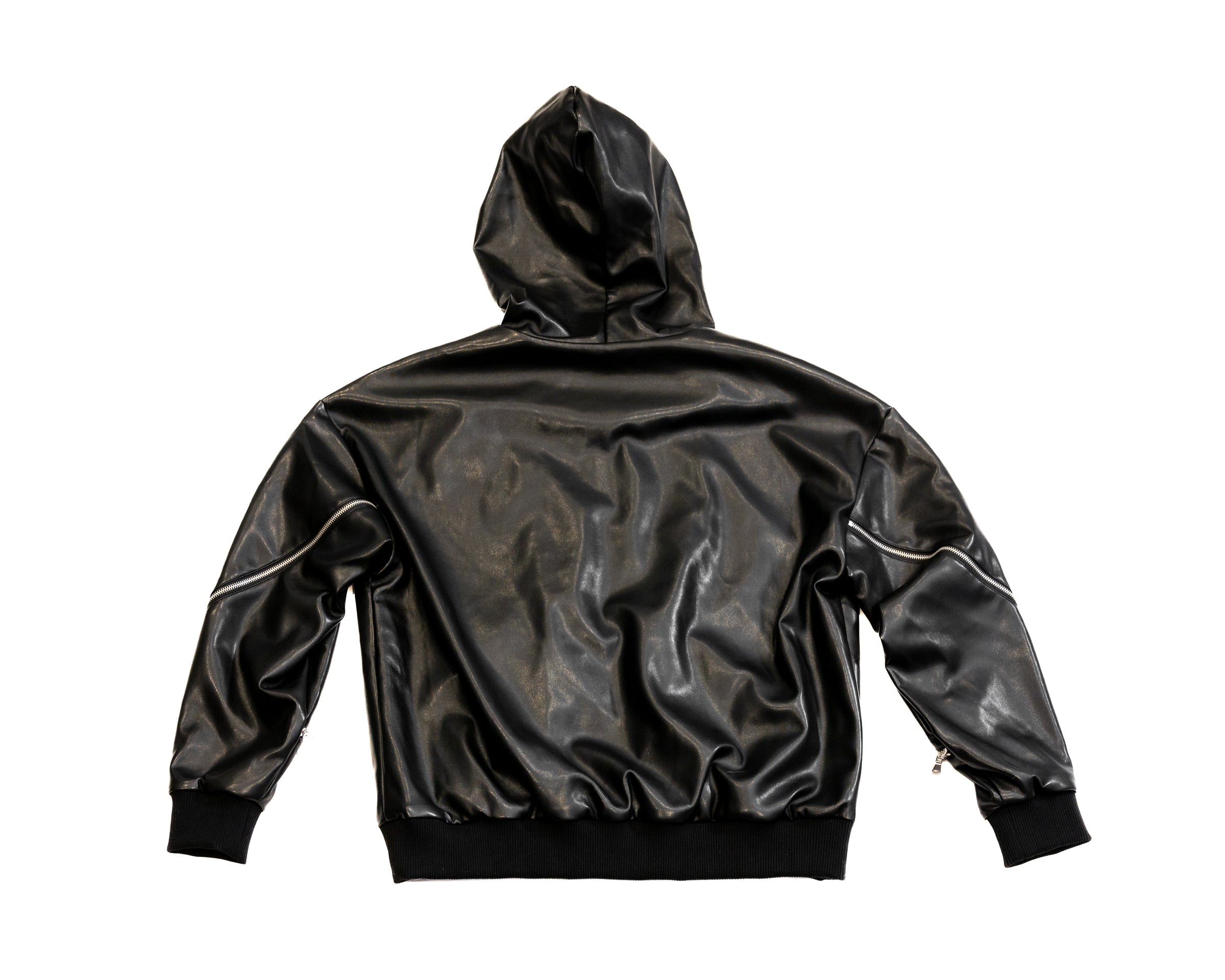 ZIPPER BOMBER JACKET [BLACK]