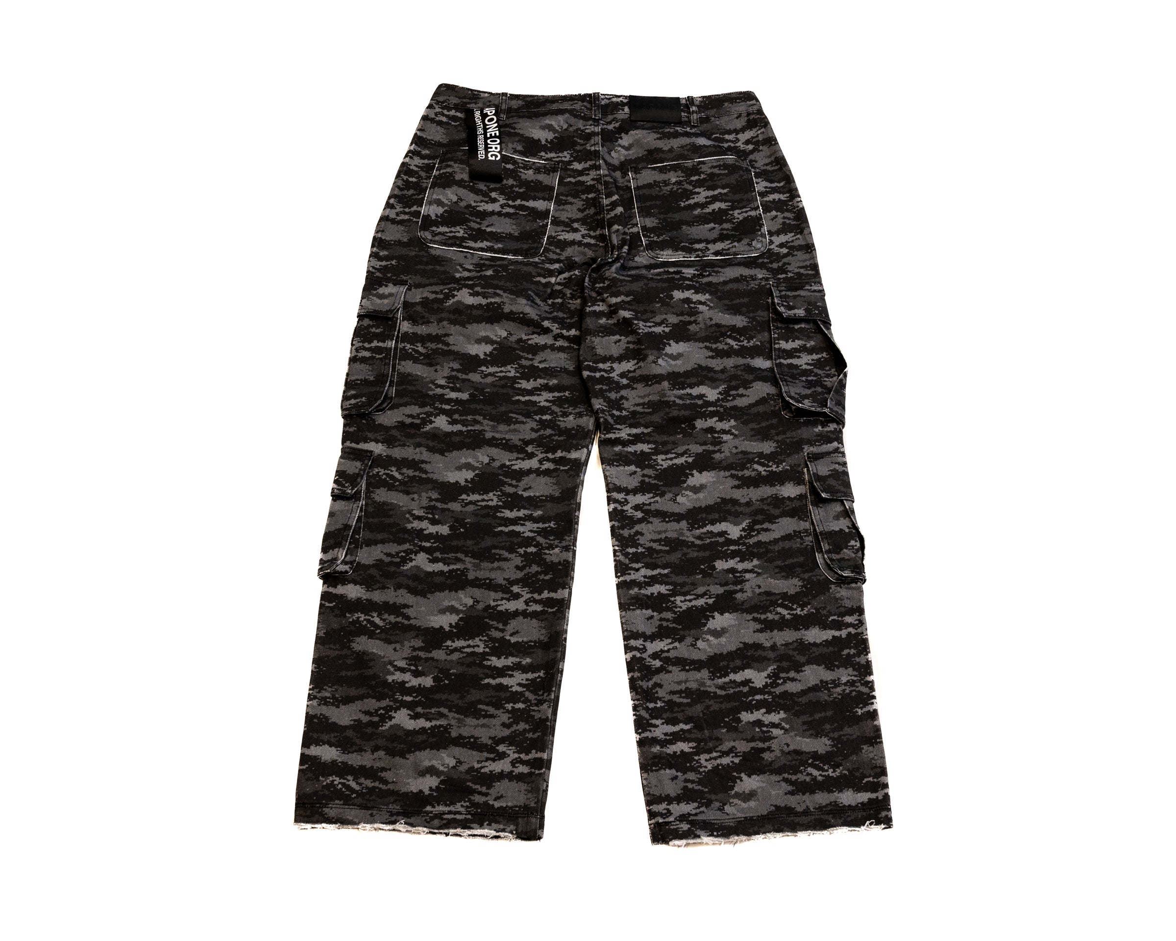 CAMO CARGO DENIM [BLACK]