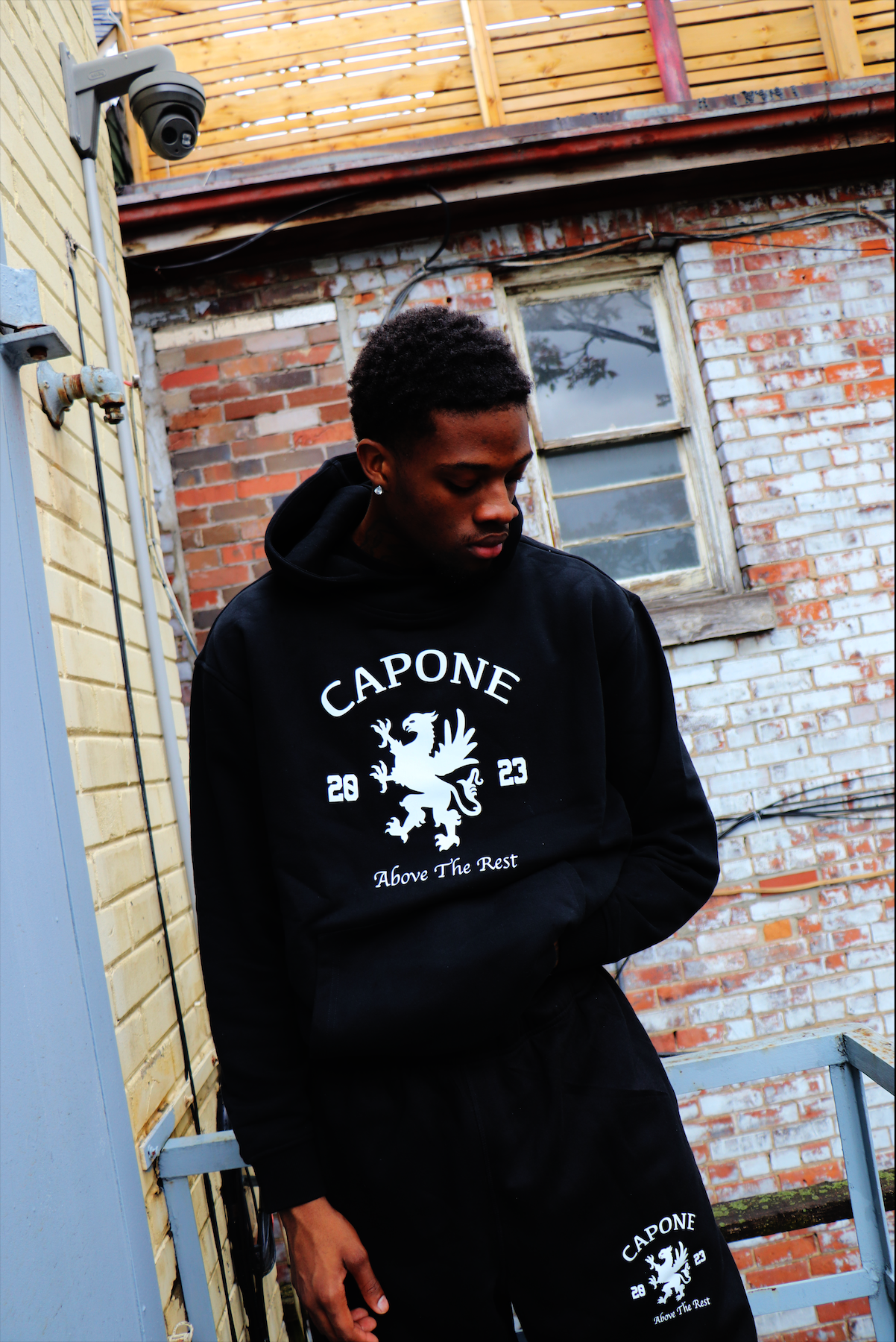 COLLEGE HOODIE [BLACK]