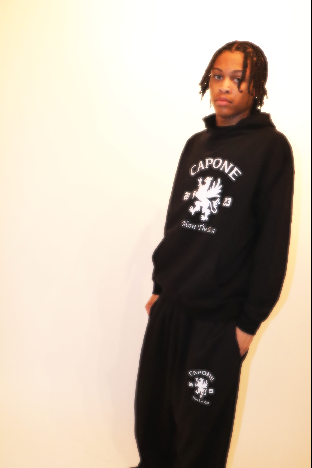 COLLEGE HOODIE [BLACK]