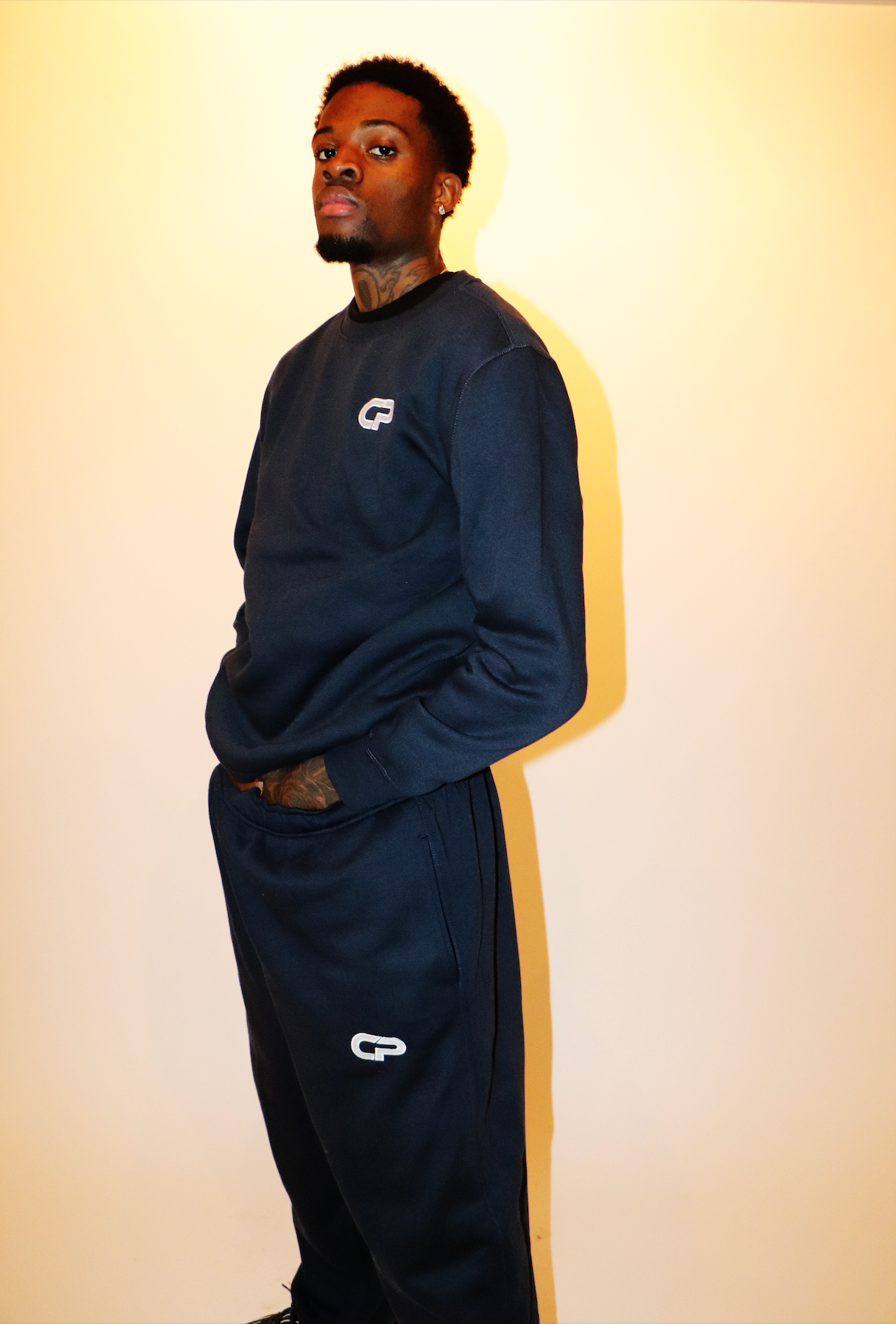 CALM CP CREWNECK [NAVY]