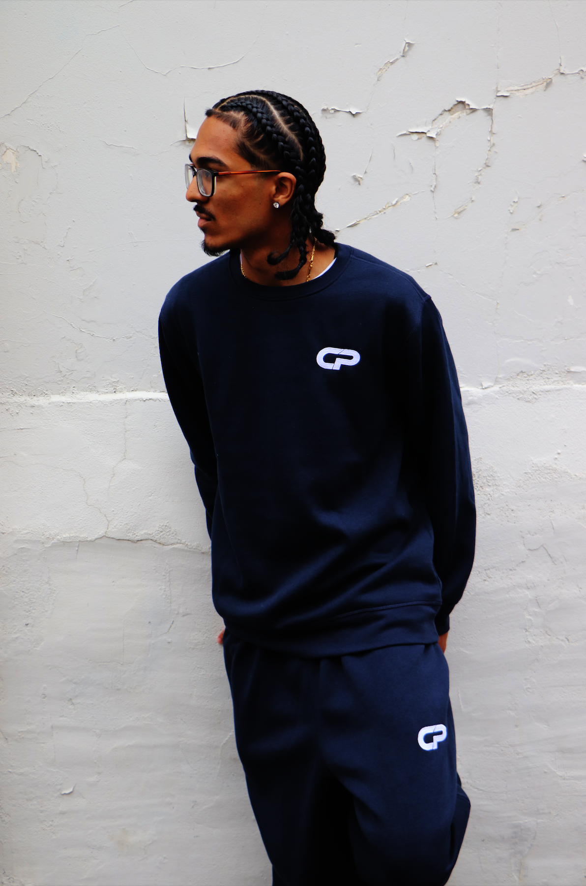 CALM CP CREWNECK [NAVY]