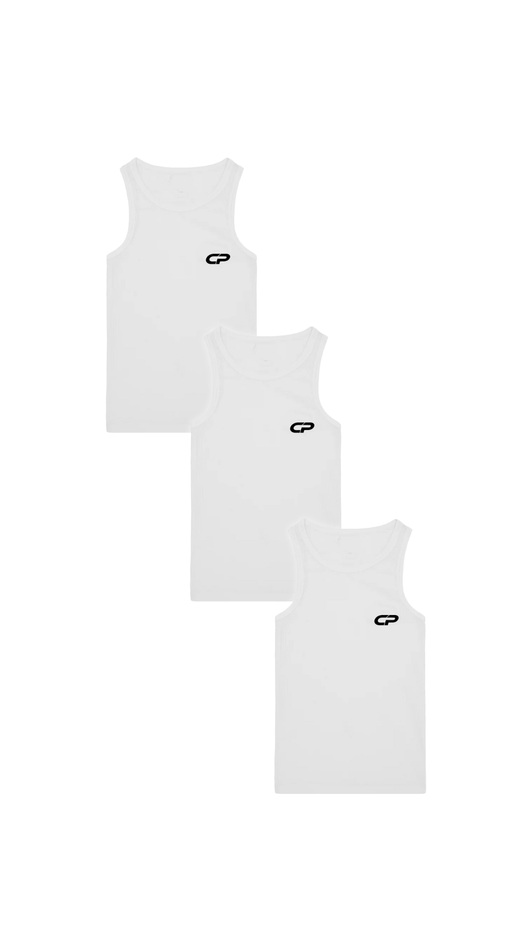 CP TANK TOP [WHITE] - 3 PACK