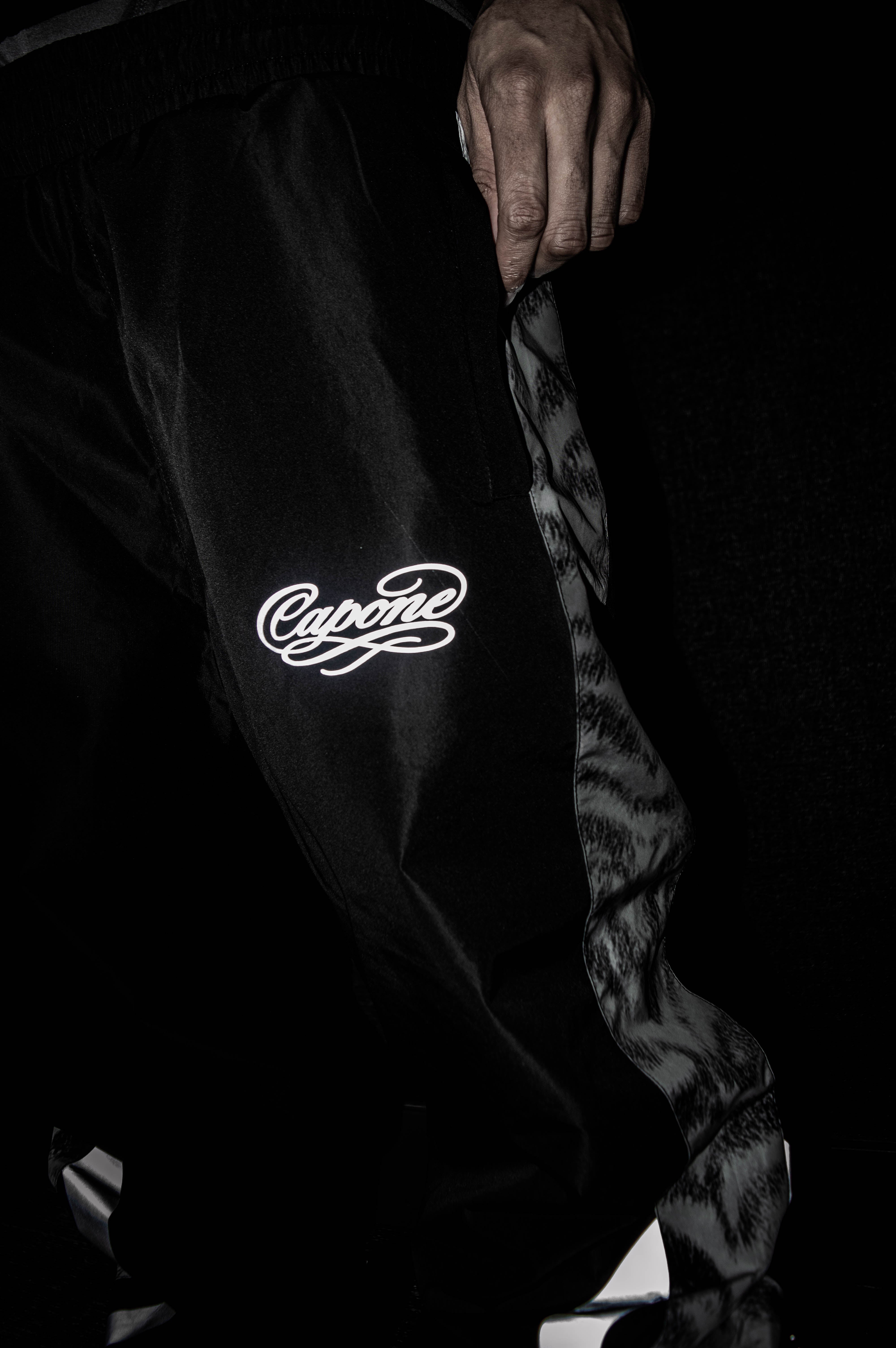 CAPONEORG ATR TIGER TRACK PANTS [BLACK]